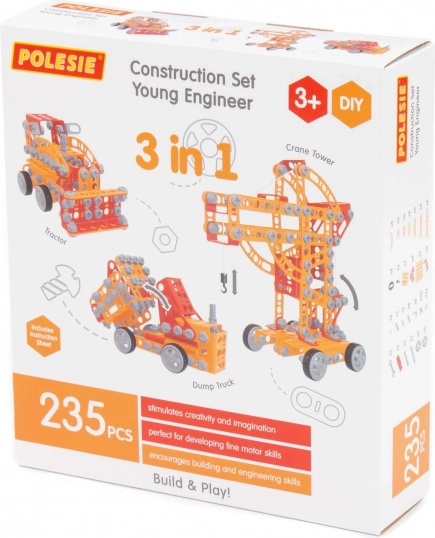 Jeu de construction Petit ingénieur - 235 pcs