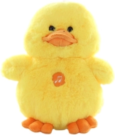 Caneton en peluche avec son 22 cm