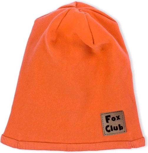 Baby katoenen muts Nicol Fox Club oranje