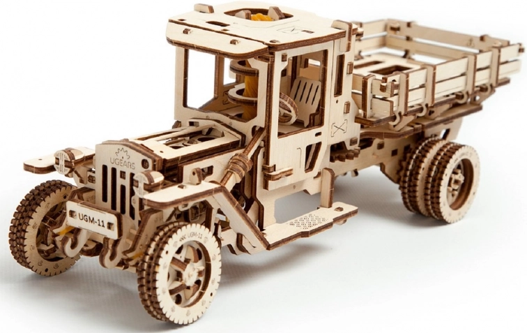 Houten mechanische puzzel UGEARS UGM-11 vrachtwagen