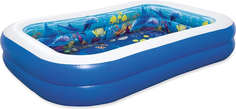 3D undersea world inside the pool