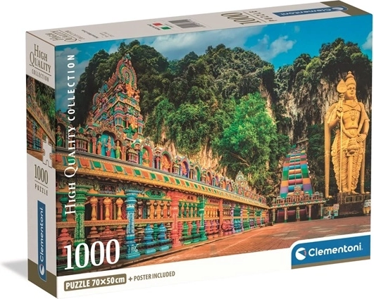 Puzzle Clementoni 1000 pièces compact – Batu Caves illustrées