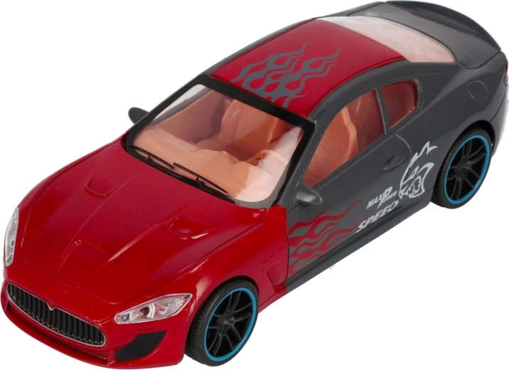 Authentic racing ride with pull-back drive