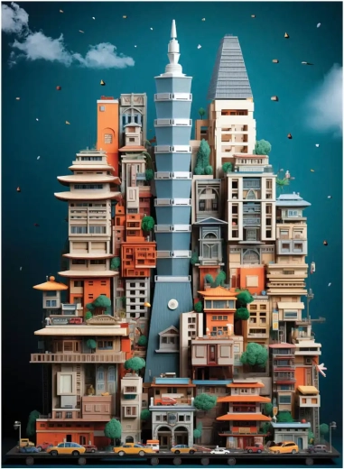 Puzzle Taipei 1000 pièces