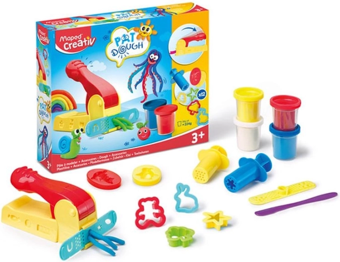 Maped Creativ modeling clay 4 × 56 g with accessory set