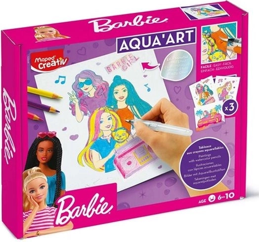Maped Creativ Aqua Art aquarelplaatjes Barbie
