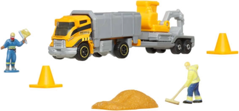 Matchbox Adventure MBX Construction – coffret de construction avec véhicules et accessoires