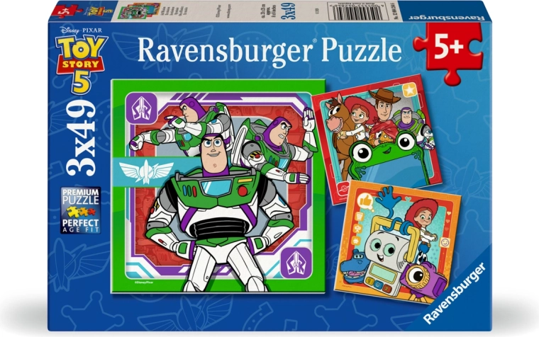 Ravensburger puzzel Toy Story: Speelgoedverhaal 5 (3x49 stukjes)
