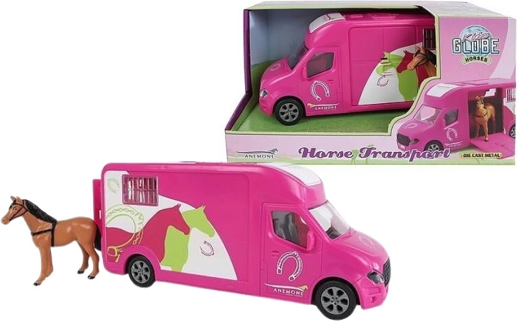Transporteur de chevaux rose pour enfants