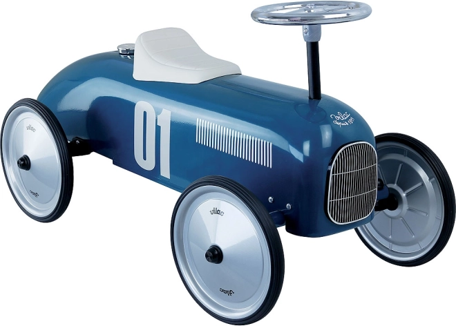Draisienne vintage en métal bleu