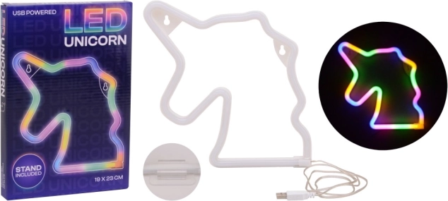 Lampe de nuit arc-en-ciel Licorne