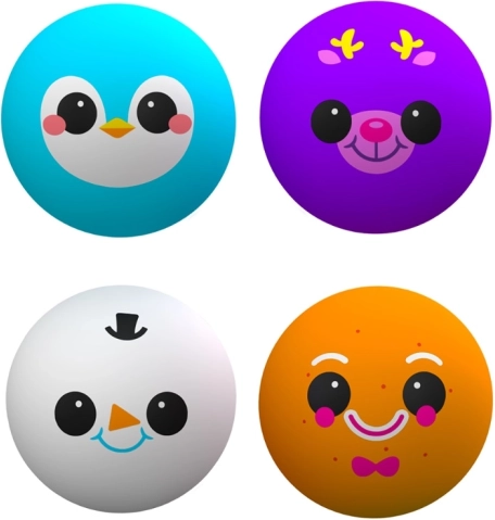 ensemble de balles malléables Squishmas Squishkins