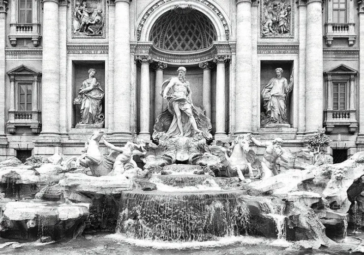 INTERDRUK Puzzel Reis rond de wereld: Trevi-fontein, Italië 500 stukjes
