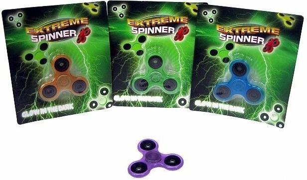 Hand spinner lumineux dans le noir