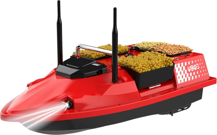 4 independent hoppers for precise baiting