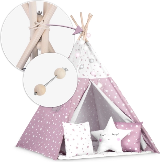 Structure en bois stable avec stabilisateur