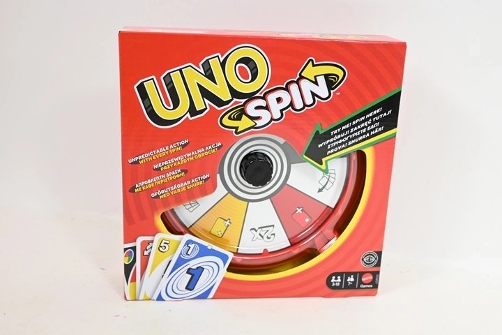 Mattel UNO Spin jeu de cartes familial