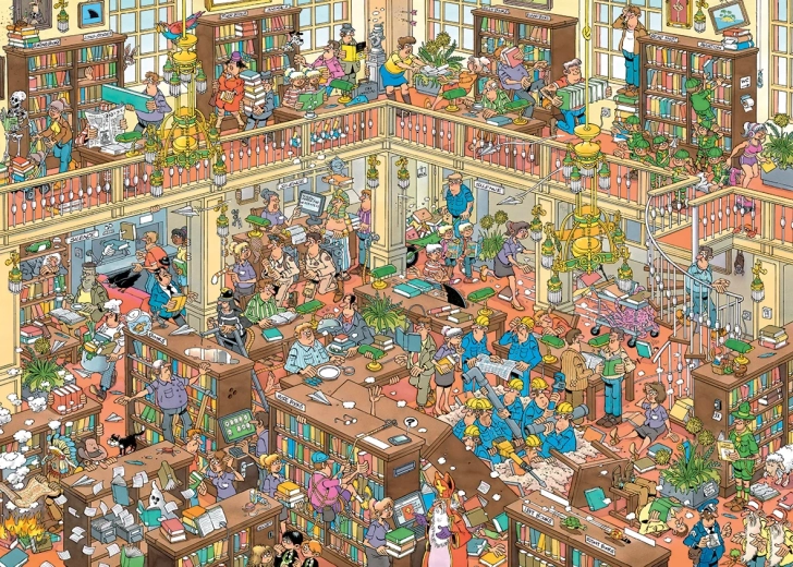 Jumbo puzzle Jan van Haasteren Library XL 500 pieces