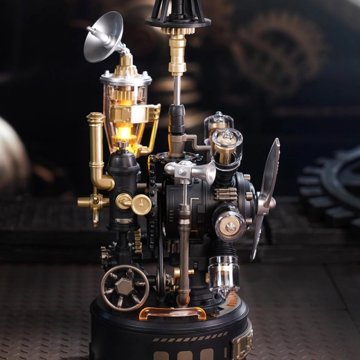 LED lighting and steam effect