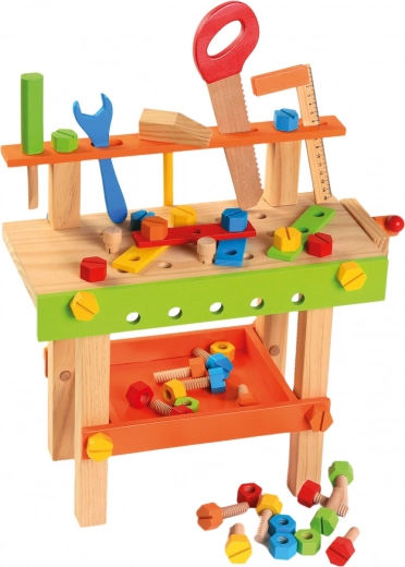 Bino établi en bois pour enfants avec outils