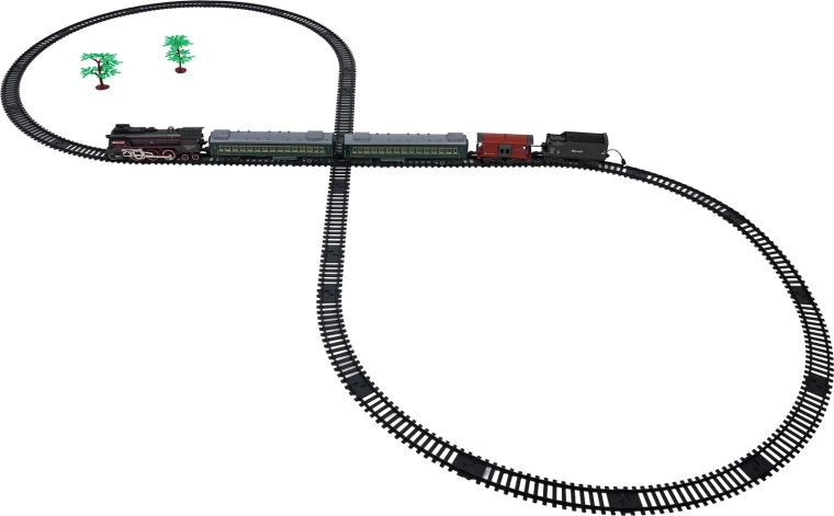 Easy assembly of 216 × 92.5 cm track layout
