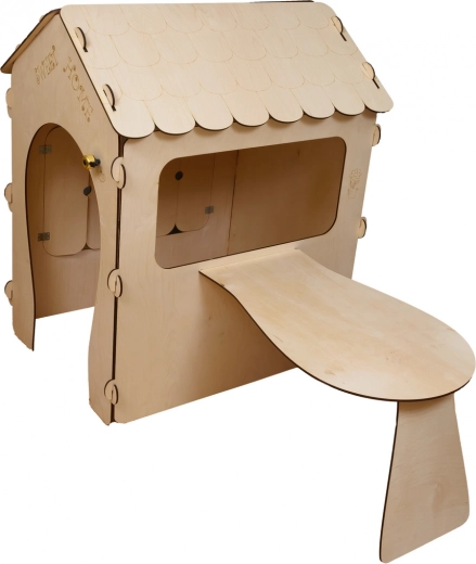 Children's House with Board and LED Table 86 x 137 x 105 cm