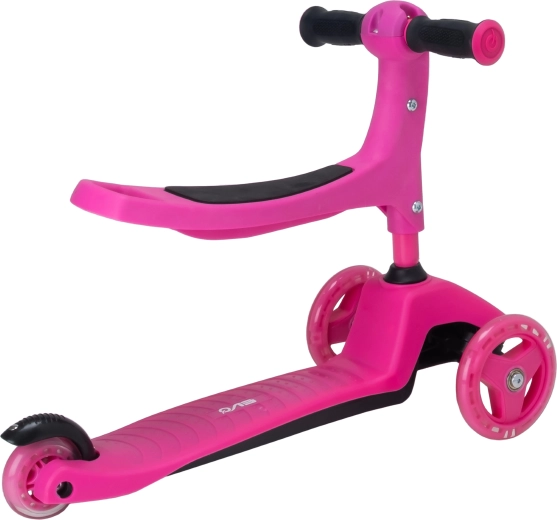 2-in-1: ride-on en driewielstep