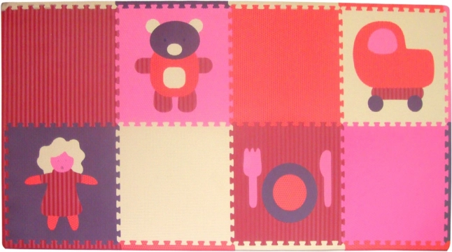 Puzzle en mousse Jouets de fille avec bordures