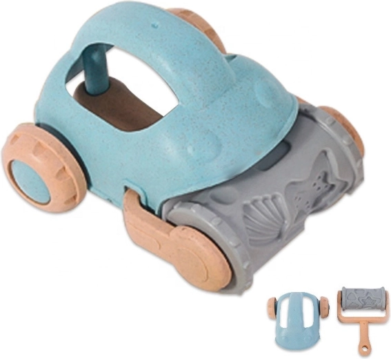 Petite voiture avec rouleau à empreintes