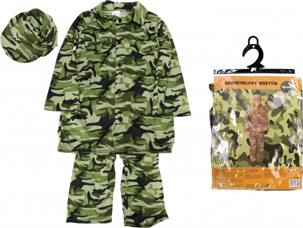 Karnevalskostüm Soldat für Kinder 110–120 cm