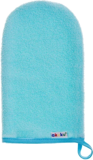 Gant de toilette éponge Akuku bleu