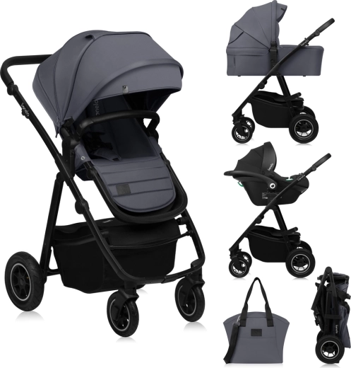 Lionelo Amber Plus Kombikinderwagen 3-in-1 Beige Sand