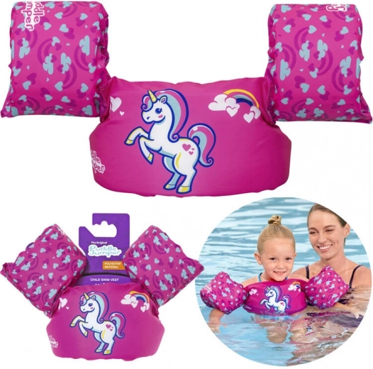 Children’s swim belt with armbands Puddle Jumper unicorn 15–30 kg