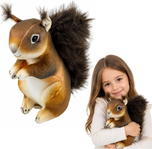 Plush Squirrel – realistic cuddly toy 22 cm