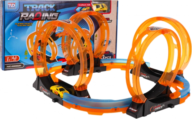 Children's Racing Track with 4 Loops