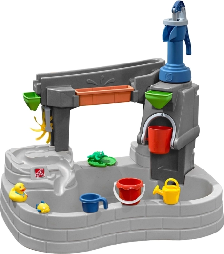 Step2 water play table stone pond with pump and accessories