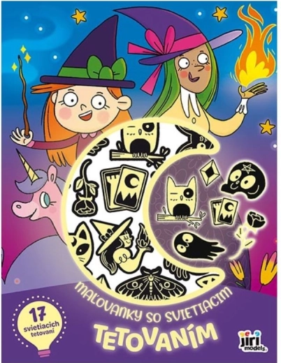 Malbuch mit leuchtenden Tattoos – Monster und Hexen