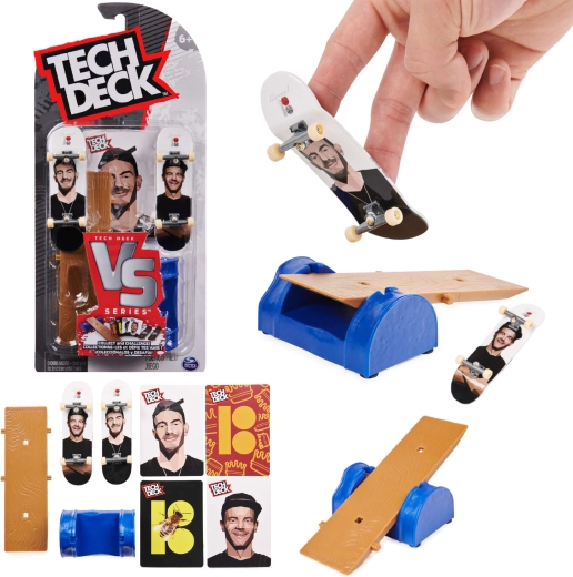 Set de fingerboards TECH DECK VS Series Plan B – 2 mini skateboards avec obstacle