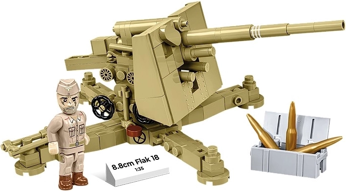 Iconisch 8,8 cm Flak 18 kanon in 1:35-schaal