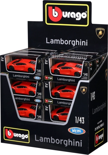 Metal car model BBURAGO Street Fire Lamborghini 1:43 (24 pcs display)