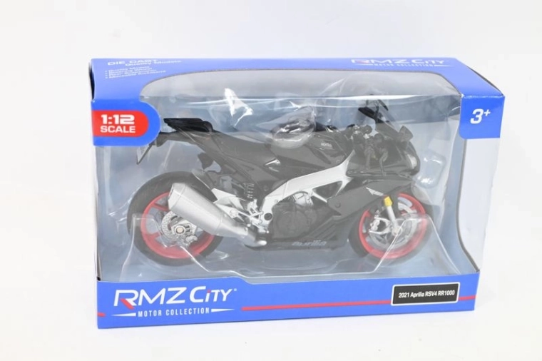RMZ Hobby model motorfiets Aprilia RSV4 1:12 zwart
