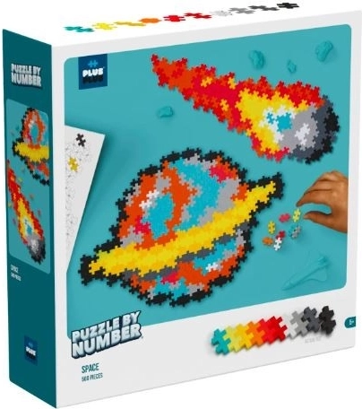 plus-plus puzzle par chiffres – espace, 500 pièces