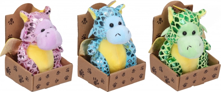 Shimmery Plush Dragon 13 cm
