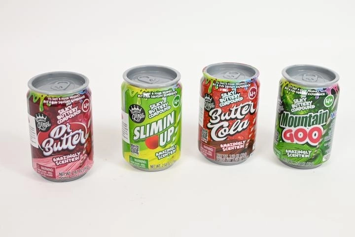 Wecool mini-blikje met squishy klei