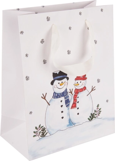 Gift paper bag SNOWMAN 18 × 10 × 23 cm