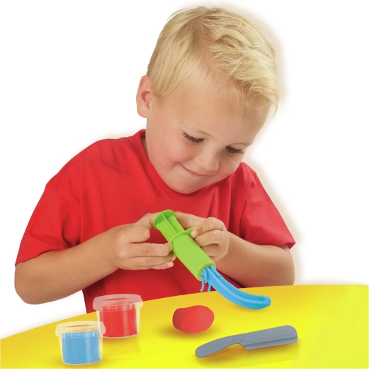 2 colors of modeling clay in the pack