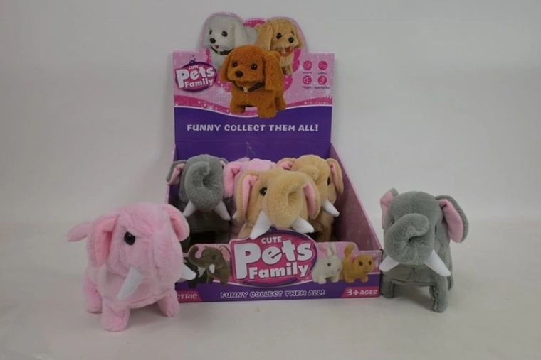 Battery-powered elephant on a tricycle (6 pcs in display)