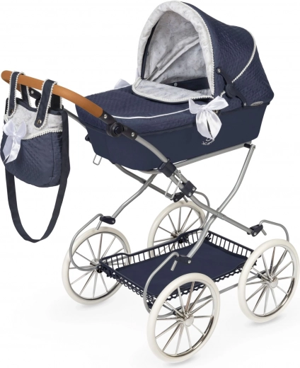 DeCuevas folding doll pram Vintage 2025 with bag, handle height 81 cm