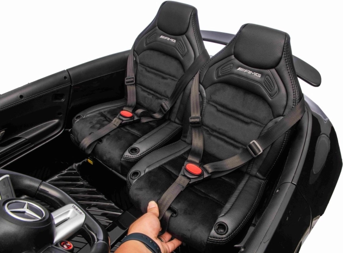 Two eco-leather seats with belts