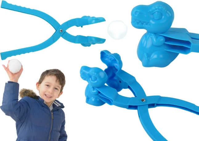 Dinosaur snowball maker – blue